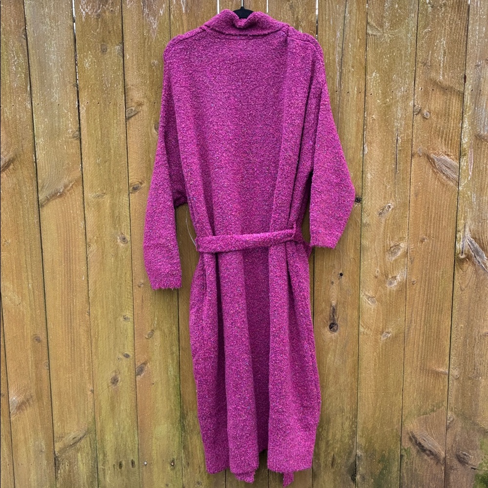 ModCloth. Cozy Pink speckled Knit Cardigan sweater coat super cozy soft - Picture 6 of 6